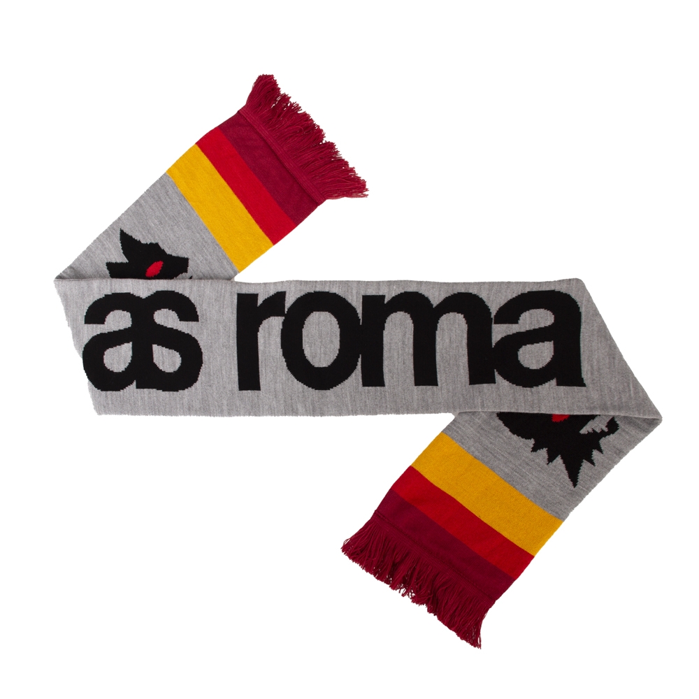 Sciarpa Retro Stripes AS Roma - Grigio