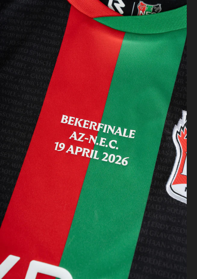 Maglia della finale di coppa del NEC Nijmegen 2026: tutti i nomi della storia