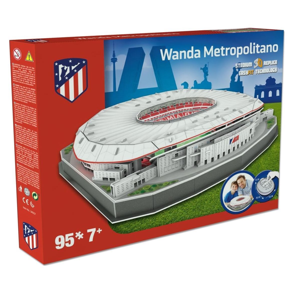 Puzzle 3D Stadio Wanda Metropolitano Atletico Madrid