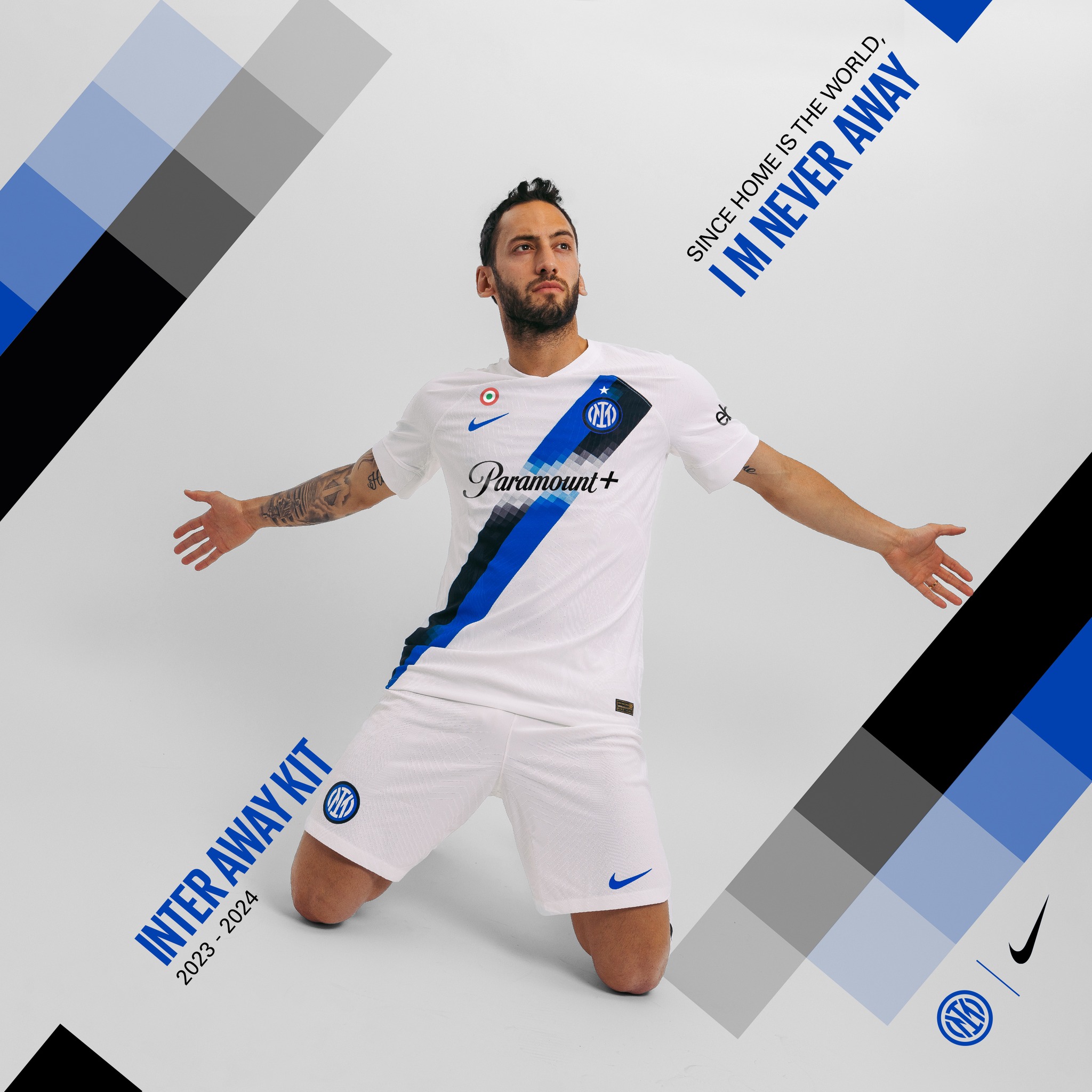 Maglia away dell'Inter 2023-2024: il ritorno della fascia diagonale anni Sessanta