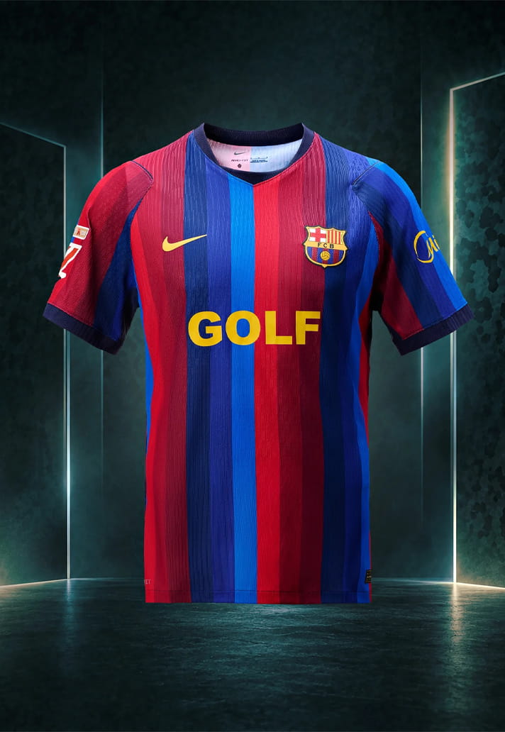 FC Barcelona e Spotify presentano una maglia speciale GOLF WANG per El Clásico