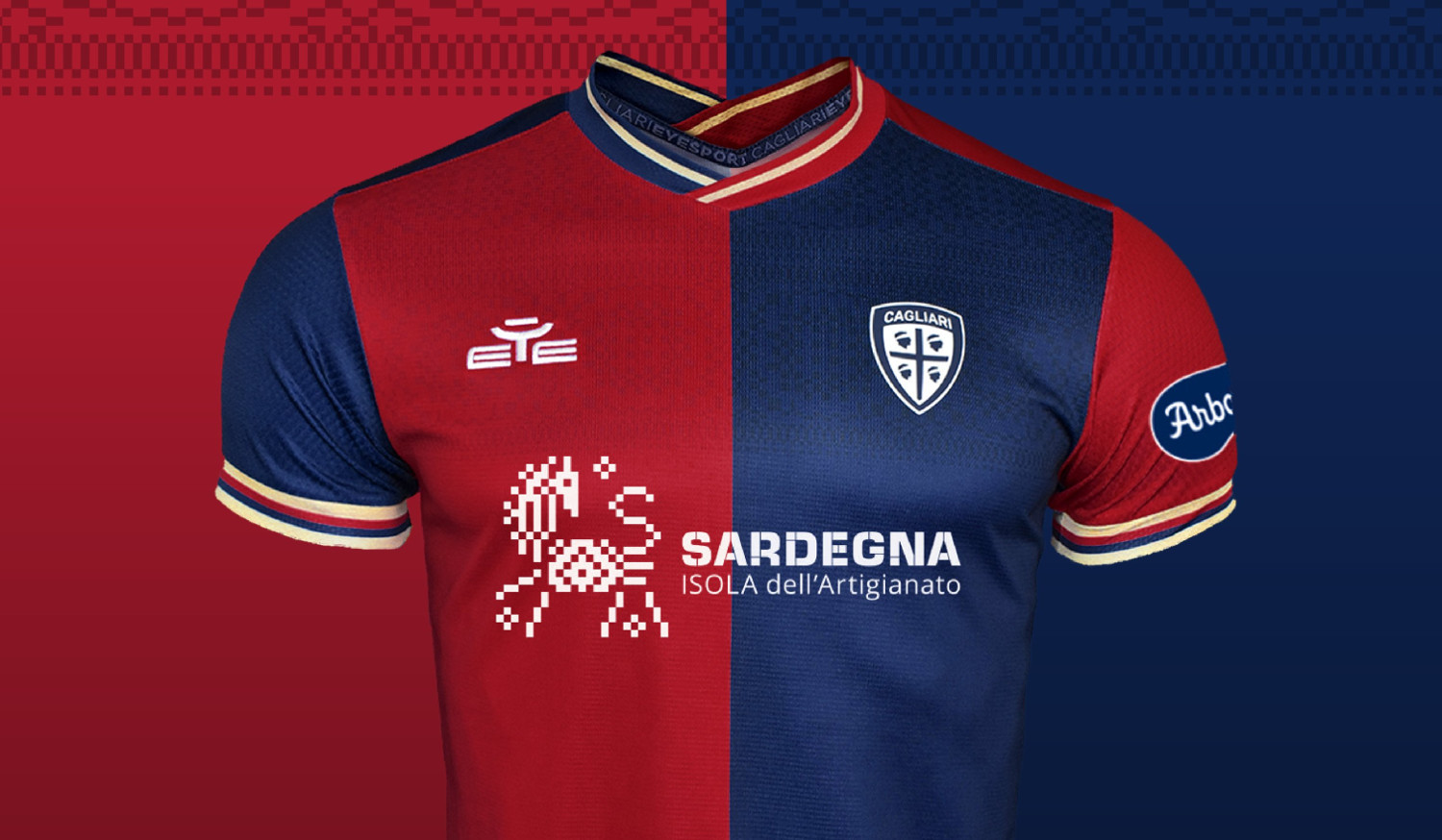 Maglie del Cagliari 2022-2023: Eye Sport porta il motivo Pibiones