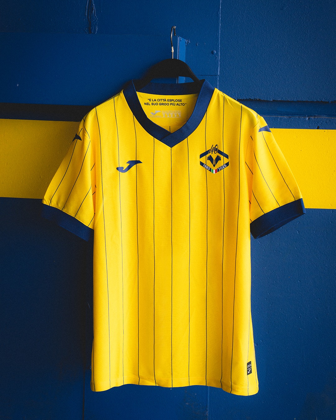 Hellas Verona e Joma celebrano i 40 anni dello Scudetto con una maglia speciale