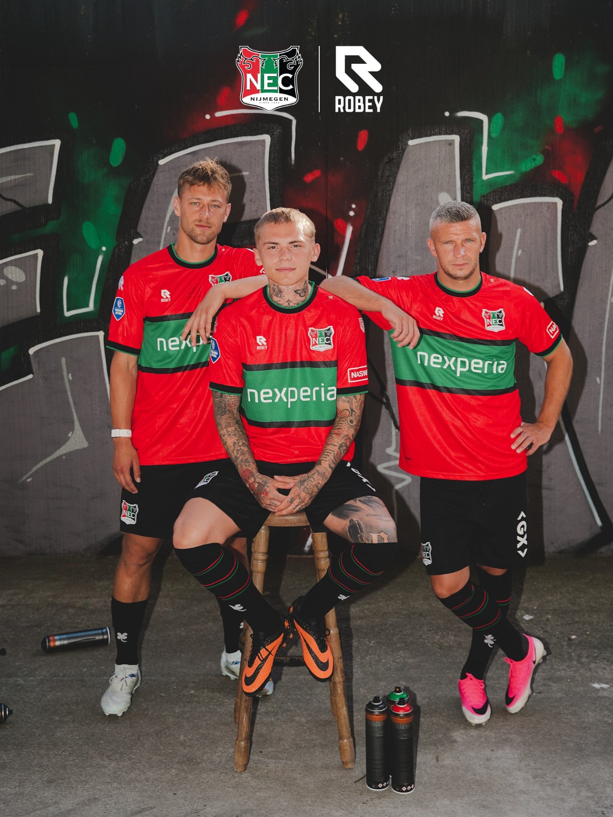 Maglie del N.E.C. Nijmegen 2026-2027 all'insegna dell'arte!