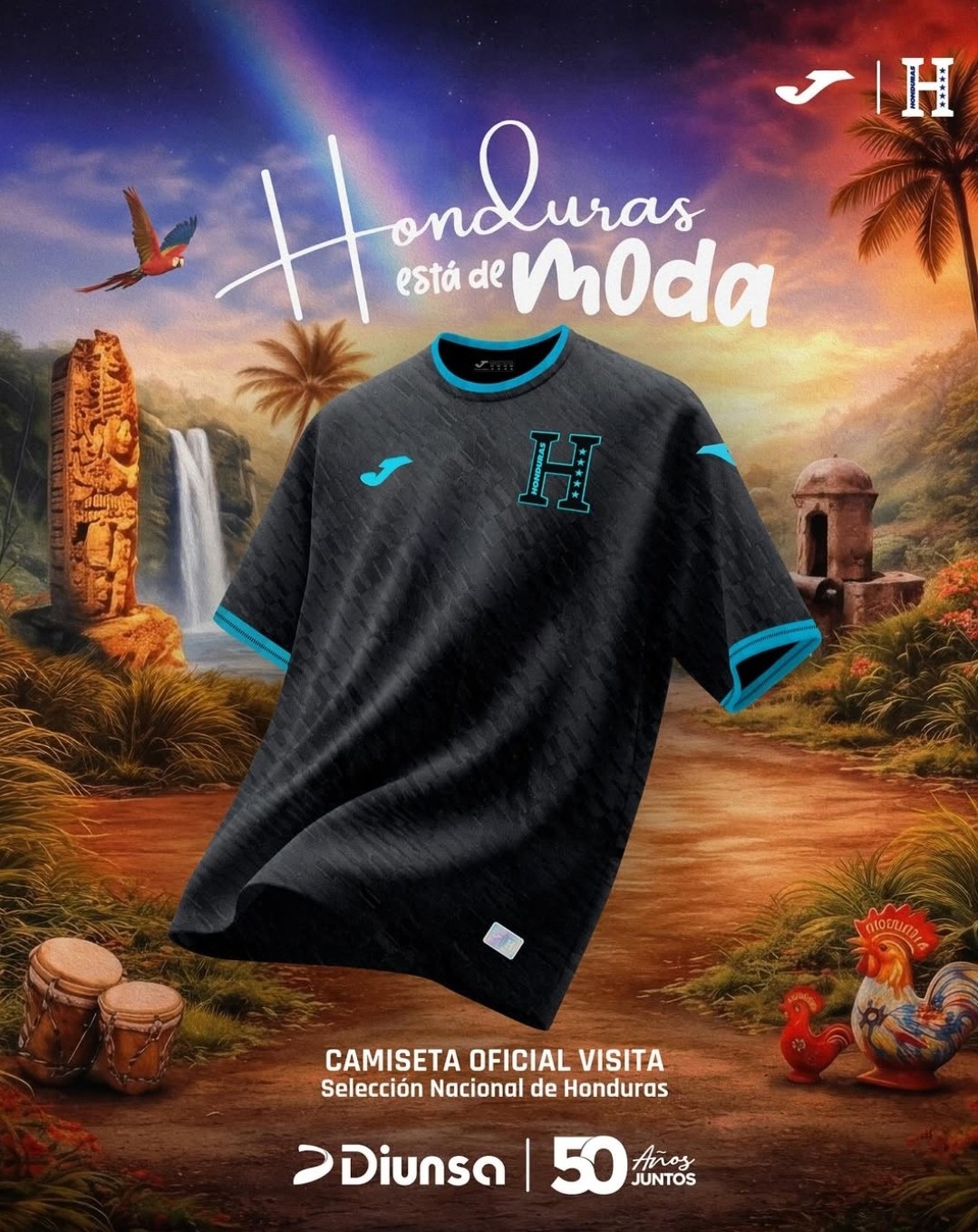 Maglie dell’Honduras 2026-2027: quattro kit firmati JOMA