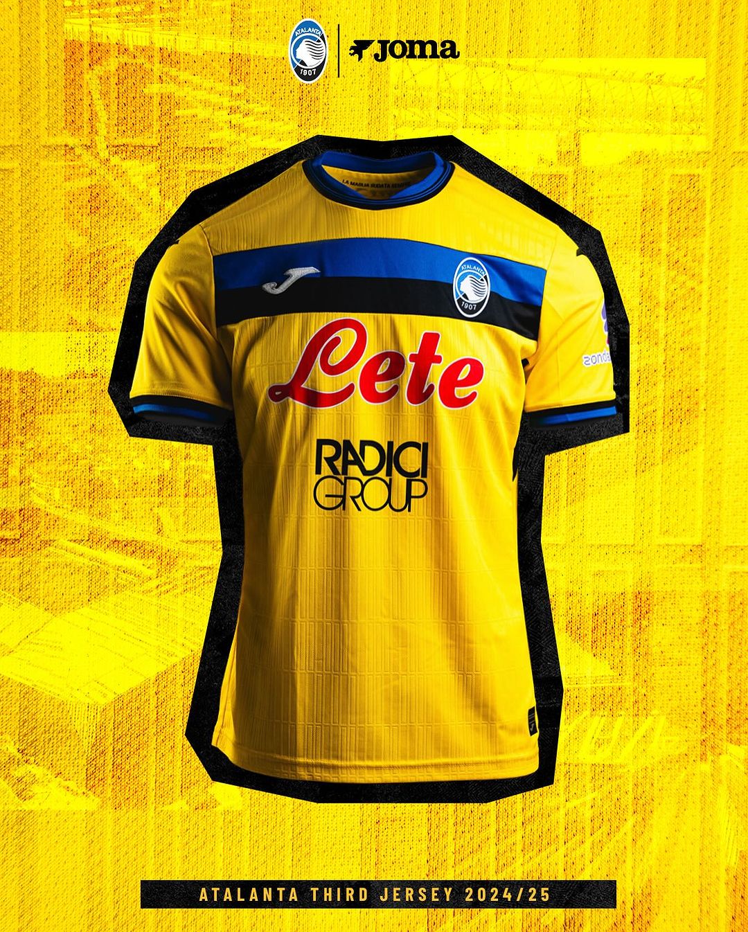 Maglie dell’Atalanta 2024-2025: il look retro firmato JOMA