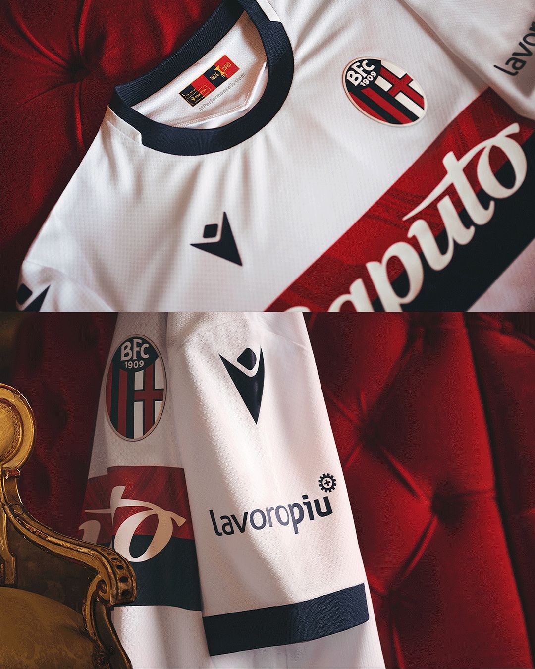 Maglia away del Bologna 2024-2025: Macron rilancia il kit dello scudetto 1924-1925