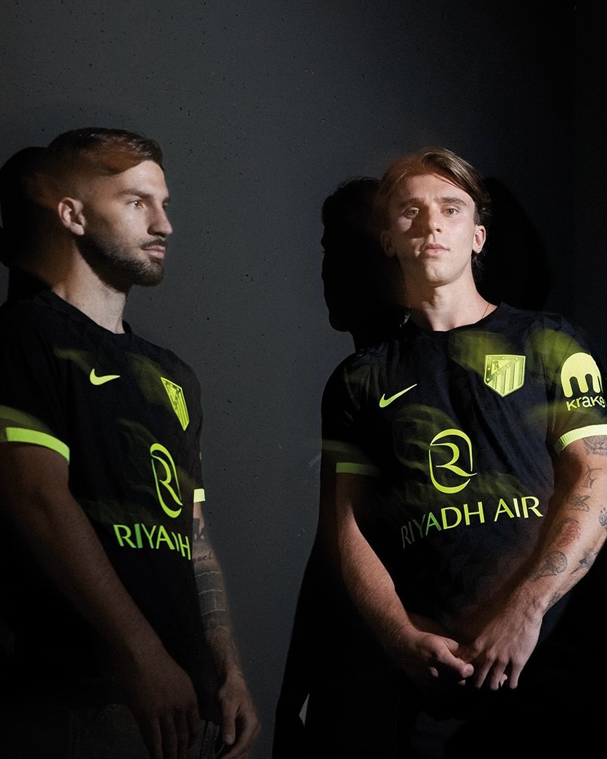 Maglia away Atlético Madrid 2026-2027 ispirata alla vita notturna