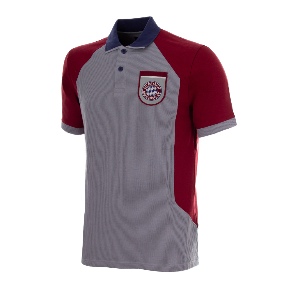 Bayern Monaco polo retro 1998 - Grigio/Bordeaux