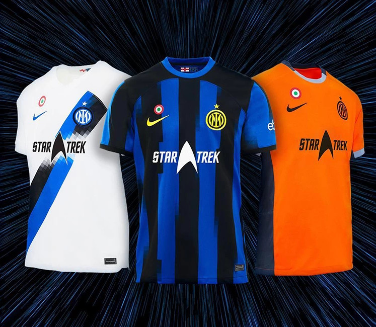 Star Trek sulla maglia dell'Inter nella sfida con il Cagliari