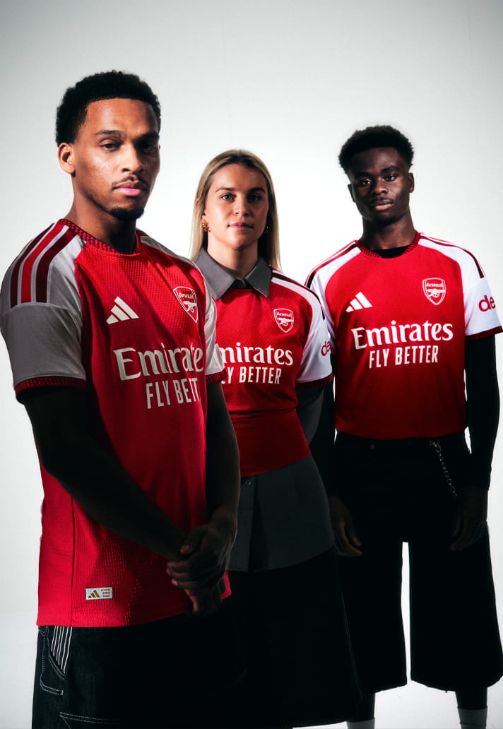 Maglia home Arsenal 2026-2027 ispirata all'Emirates Stadium