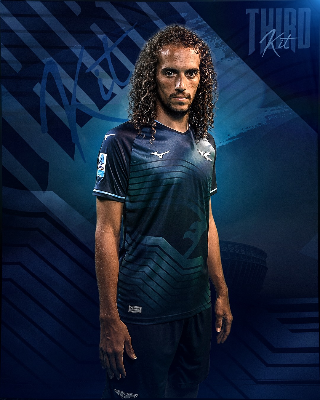 Maglie della SS Lazio 2025-2026 con la stampa all-over del Campidoglio