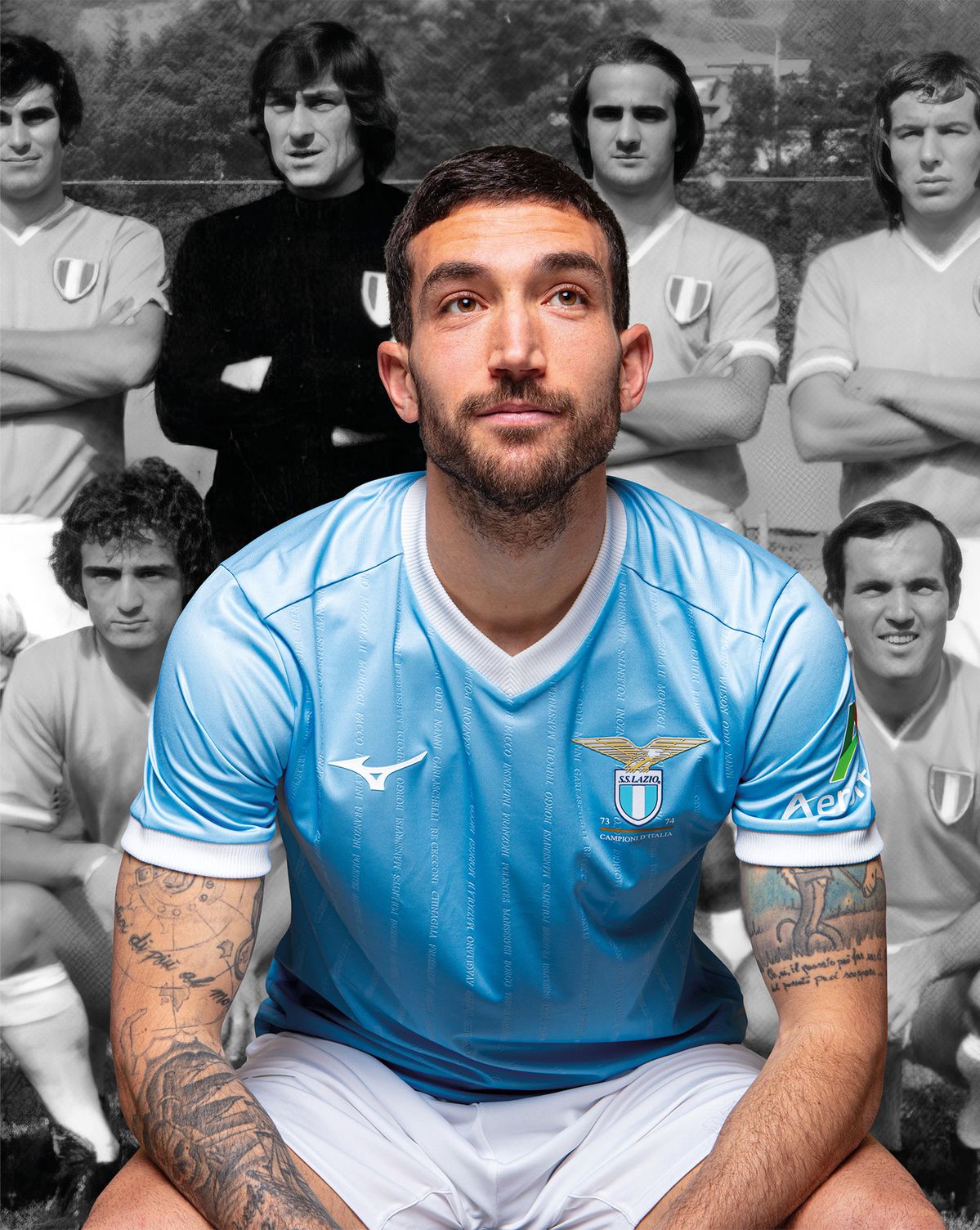 La Lazio lancia la maglia per i 50 anni dallo Scudetto