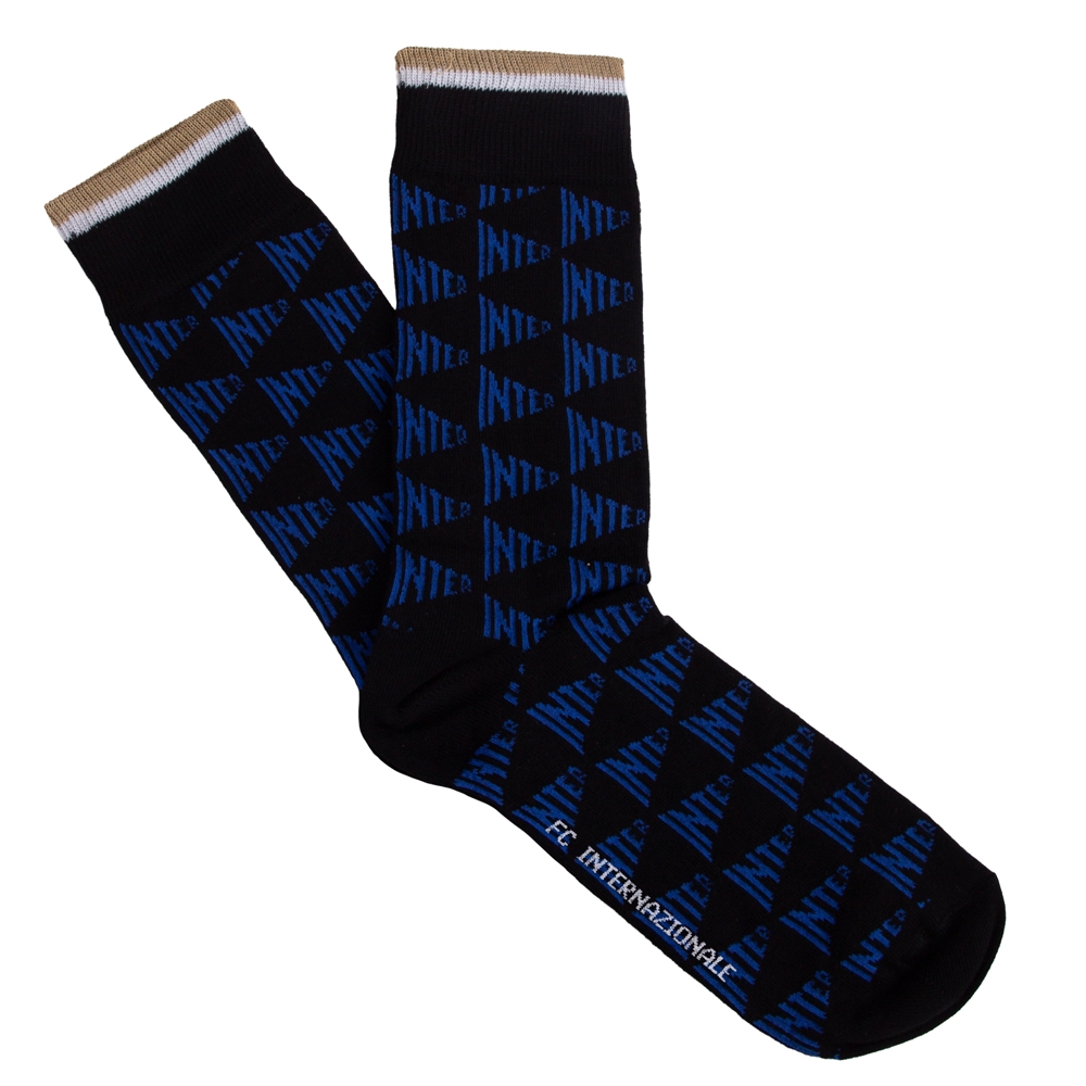 Calzini All Over Pattern Inter - Blu/Nero