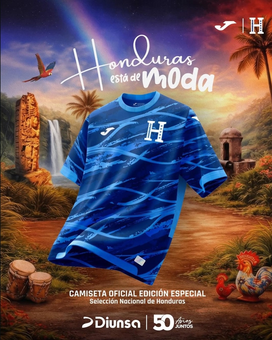 Maglie dell’Honduras 2026-2027: quattro kit firmati JOMA