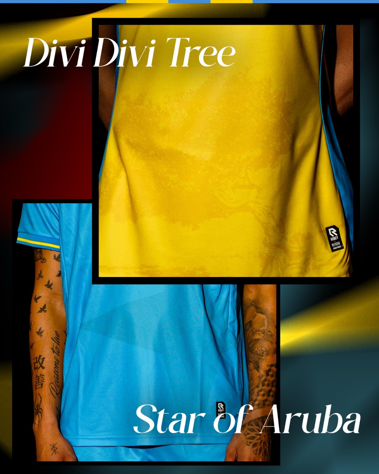 Le maglie Aruba 2026-2027 con i dettagli dell'isola