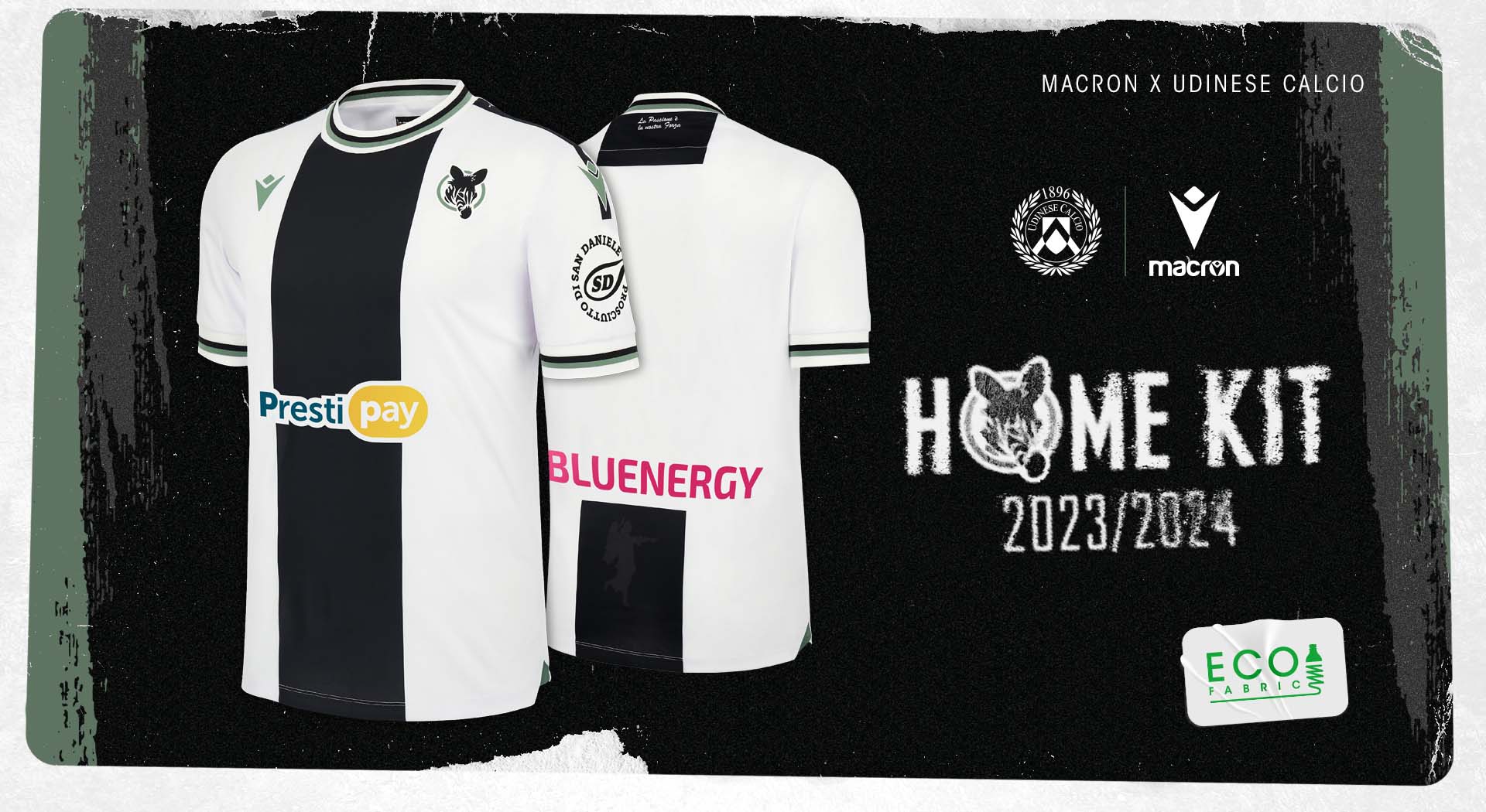 Maglie dell’Udinese 2023-2024: Macron riporta la fascia di Zico