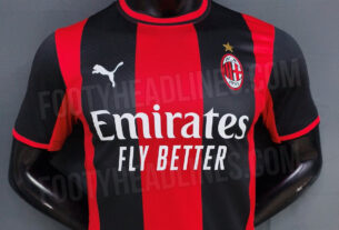Maglia home AC Milan 2026-2027 trapelata in anteprima